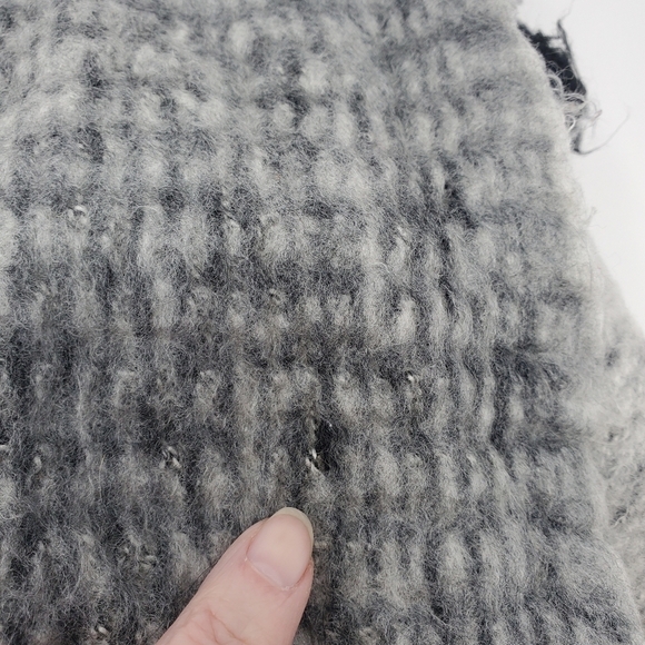 STEVE MADDEN OVERSIZE INFINITY SCARF MIXED PRINT BLACK CHARCOAL GREY WOMEN OS - Picture 12 of 12